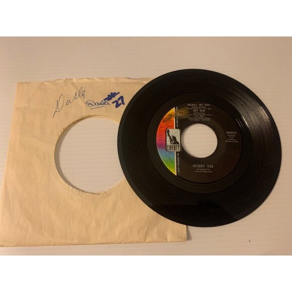 Bobby Vee "Just Keep It Up" 45 RPM Vinyl Record Liberty 56033 - Picture 1 of 5